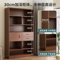 Bookcase floor-standing locker for home living room display cabinet wall-mounted storage locker bedroom with door dust-proof bookshelf