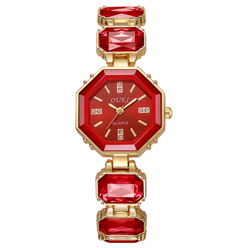 foreign trade octagonal bracelet watch women's fashion casual watch women's watch diamond-encrusted british watch manufacturer wholesale