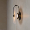 Modern bedroom bedside wall lamp living room background decoration atmosphere wall light staircase light aisle round marble small wall lamp