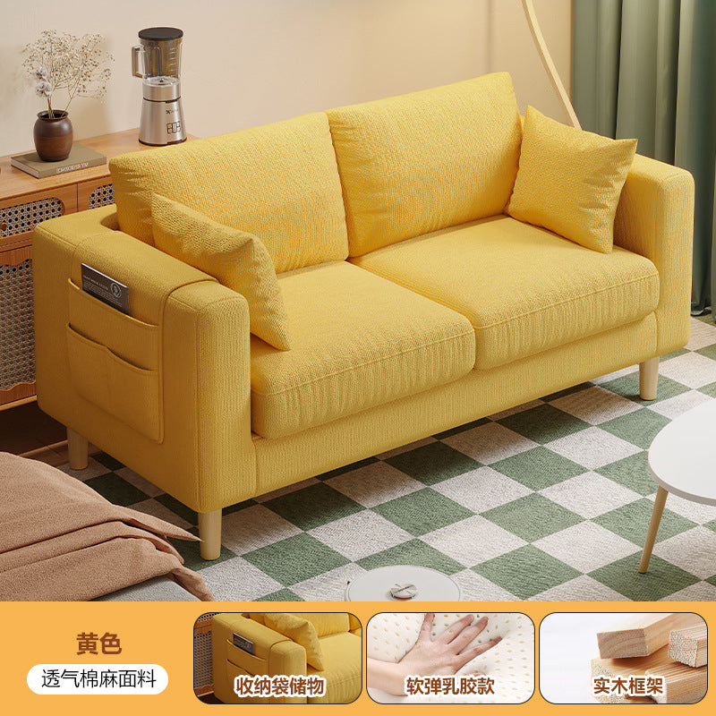 new arrival fabric sofa living room single tofu block casual modern rental room double small apartment sofa chair
