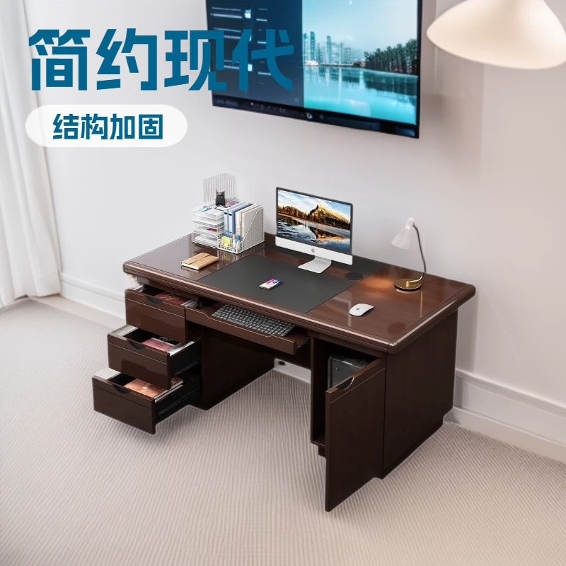 New chinoiserie computer desk casual modern office desk staff desk with drawer for home table commercial desktop office desk