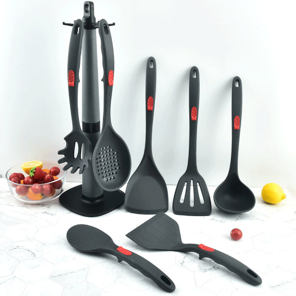 Household silicone shovel cooking shovel non-stick pan special spatula high temperature resistant stir fry spoon kitchen utensils set soup spoon spoon