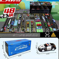 storage toy car container container alloy iron car model parking kids gift box suit wholesale price