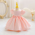 New arrival: children's satin beaded princess dress - perfect for baby girls' birthday parties and special occasions