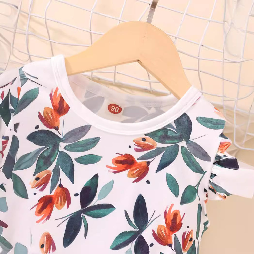 Children's flying sleeve dress