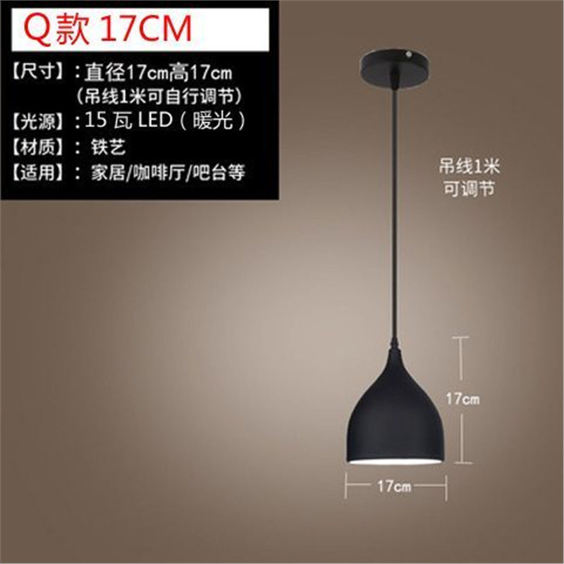 Loft retro stylish creative bar restaurant hotel decoration chandelier american industrial style nostalgic casual lampshade
