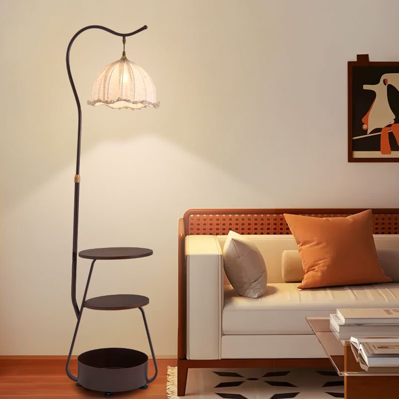 Used new arrival storage function floor lamp all-in-one grapefruit lamp living room sofa beside atmosphere coffee table fishing lamp