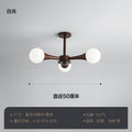 Magic bean bedroom chandelier modern casual japanese wabi-sabi style study ceiling lamp scandinavian creative walnut dining room lamp