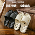 New non-slip home slippers - all-season bath slippers for men and women, soft sole hollow-out design, couple's bathroom drain slippers for dorms