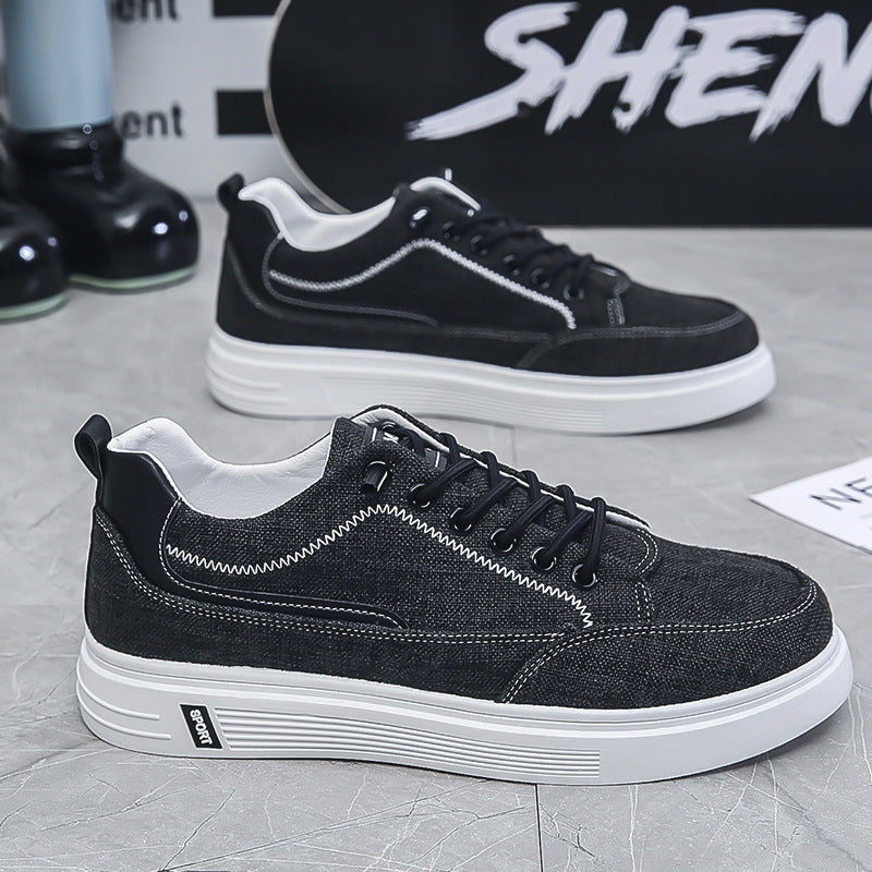 Men's spring 2025 new arrivals: athletic & casual canvas shoes - men's work & commute canvas sneakers - men's linen flat sneakers
