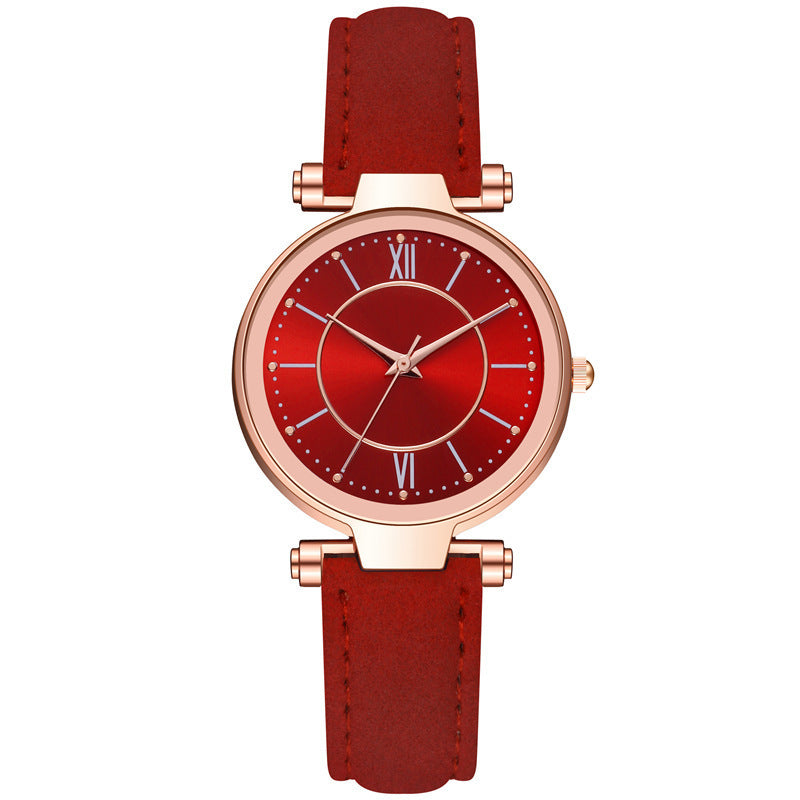 Amazon wishnew arrival belt watch women's colorful sun pattern quartz watchwomen watches