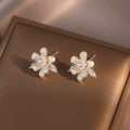 Sakura drip glaze flower earrings for women 2026 new arrival popular classy earrings accessible luxuryelegant popular earrings