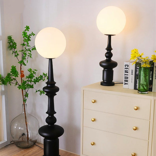 Italian retro Roman column floor lamp designer living room sofa decorative lamp bedroom bedside vertical table lamp