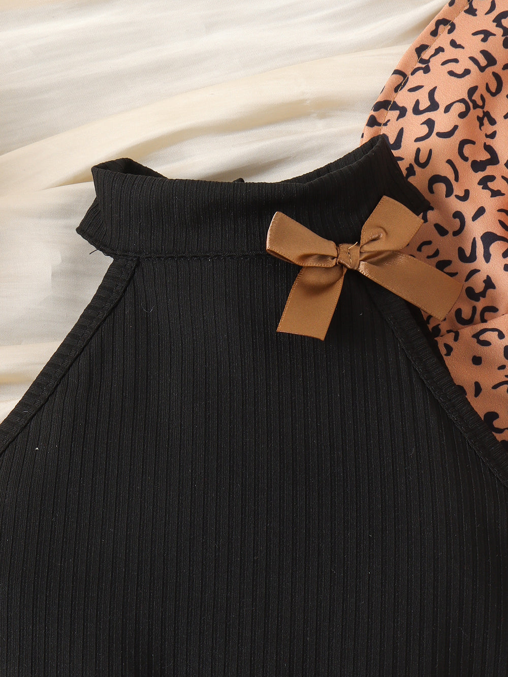 Kids clothing  cross-border new arrivalfashionspring & fallgirl black vest + skirt baby children's clothing