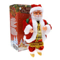 Santa claus climbing beads toy climbing rope old man music electric doll christmas gift decoration gift cross-border