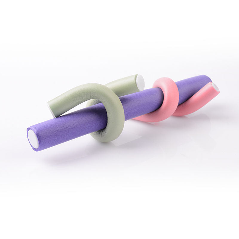 Beizi 42 rubber curling iron set,  soft bending heat-free curling iron PVC packaging hair tool