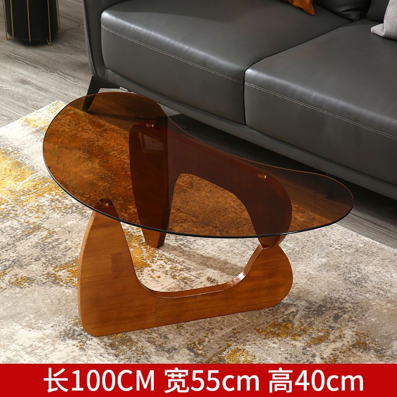 Internet celebrity designer yaguchi yu glass coffee table living room accessible luxury small apartment for home creative classy sofa side table