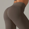 New arrival cross-border fashionpure color beautiful back high elastic yoga clothes four-piece set running sports bra fitness yoga pants for women