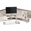Computer elevated stand monitor bracket desktop bracket office desktop storage shelf workstation corner hole board