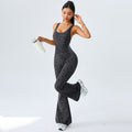 European and american cross-border new leopard print polka dot seamless one-piece yoga suit women's fitness activewear casual outerwear