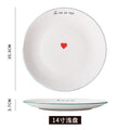 Creative nordic dinnerware western plate steak plate - instagrammable european style white ceramic popular home dinner plate