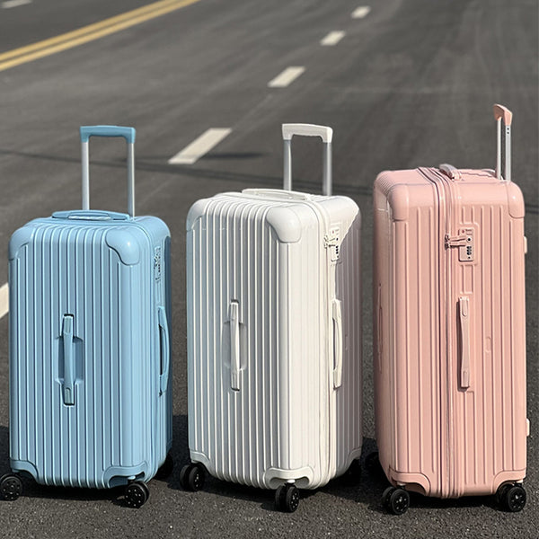 Upgrade large-capacity suitcase, advanced sense Internet celebrity women's high-value trendy suitcase, leather case, silent universal wheel