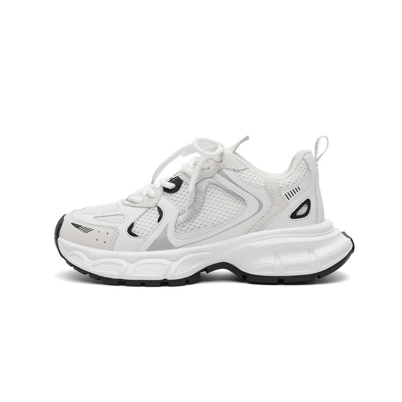 Dad shoes women's 2026 summer autumnew arrival women's mesh breathable whiteheight increaser small casual sports women's shoes
