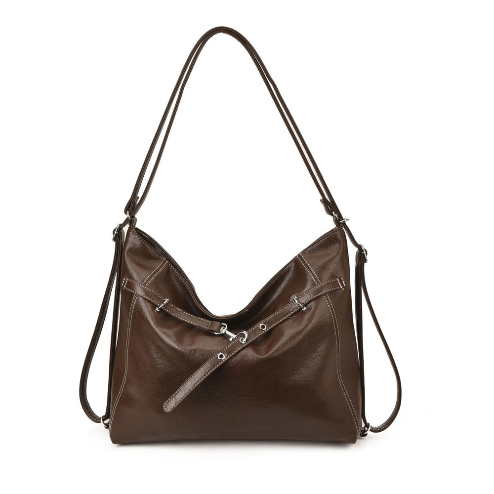 High-end retro women's backpack 2025new arrivaltrendyfall and wintereasiest for matchlarge capacitywork clothing shoulder tote bag