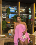 European and american cross-border women's fashion:  autumn new sleeveless halter neck tube top sexy backless irregular short dress