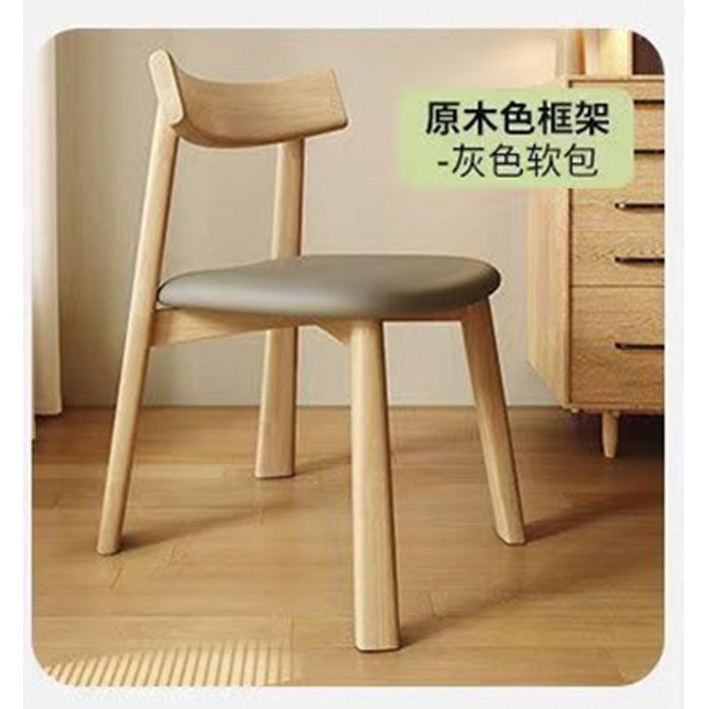 Solid wood dining chair scandinavianfrench medieval feng for home dining chair casual back dining chair black paddle restaurant bar chair