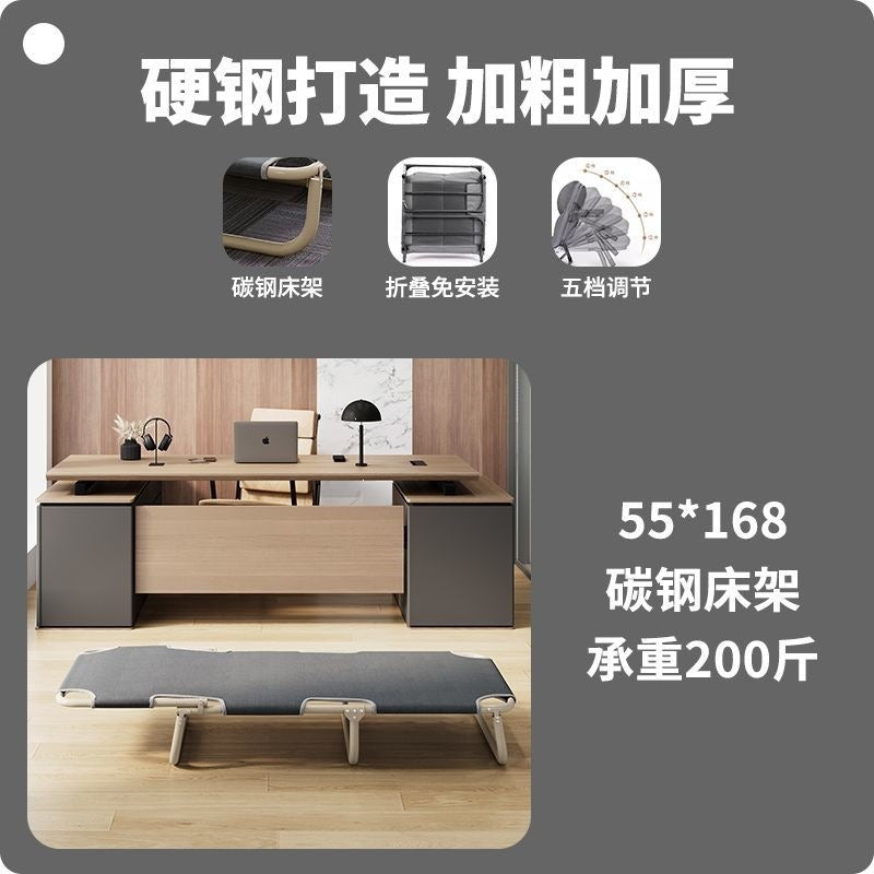 Folding bed - single, portable, for home, naps, hospitals, outdoor camping, and office lounging