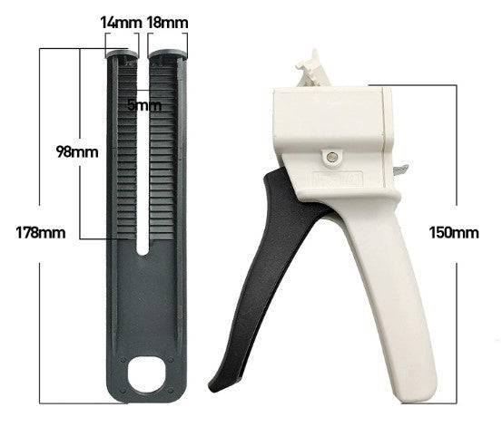 Direct supply lamps ab glue gun Handheld ab mixed glue gun 50ML glue gun Blue and red glue gun Universal AB glue gun Wholesale
