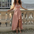 summer new women's clothing: cross-border export fashion, european and american style, asymmetrical one-shoulder high-waisted dress