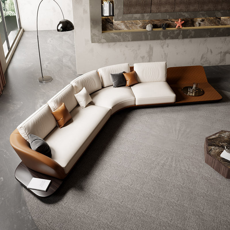 Source factory ferrari sofa living room special-shaped leather corner sofa personalized large flat floor house genuine leather sofa