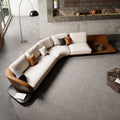 Source factory ferrari sofa living room special-shaped leather corner sofa personalized large flat floor house genuine leather sofa