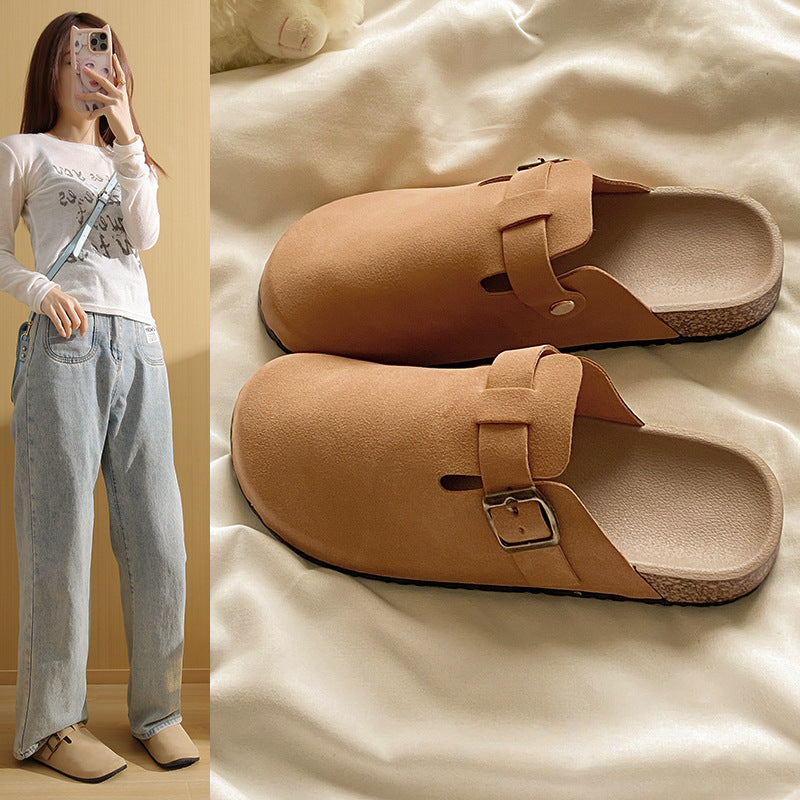 Birkenstock women's new autumn/winter collection: thick-soled, soft-soled, versatile closed-toe mules - slip-on lazy shoes