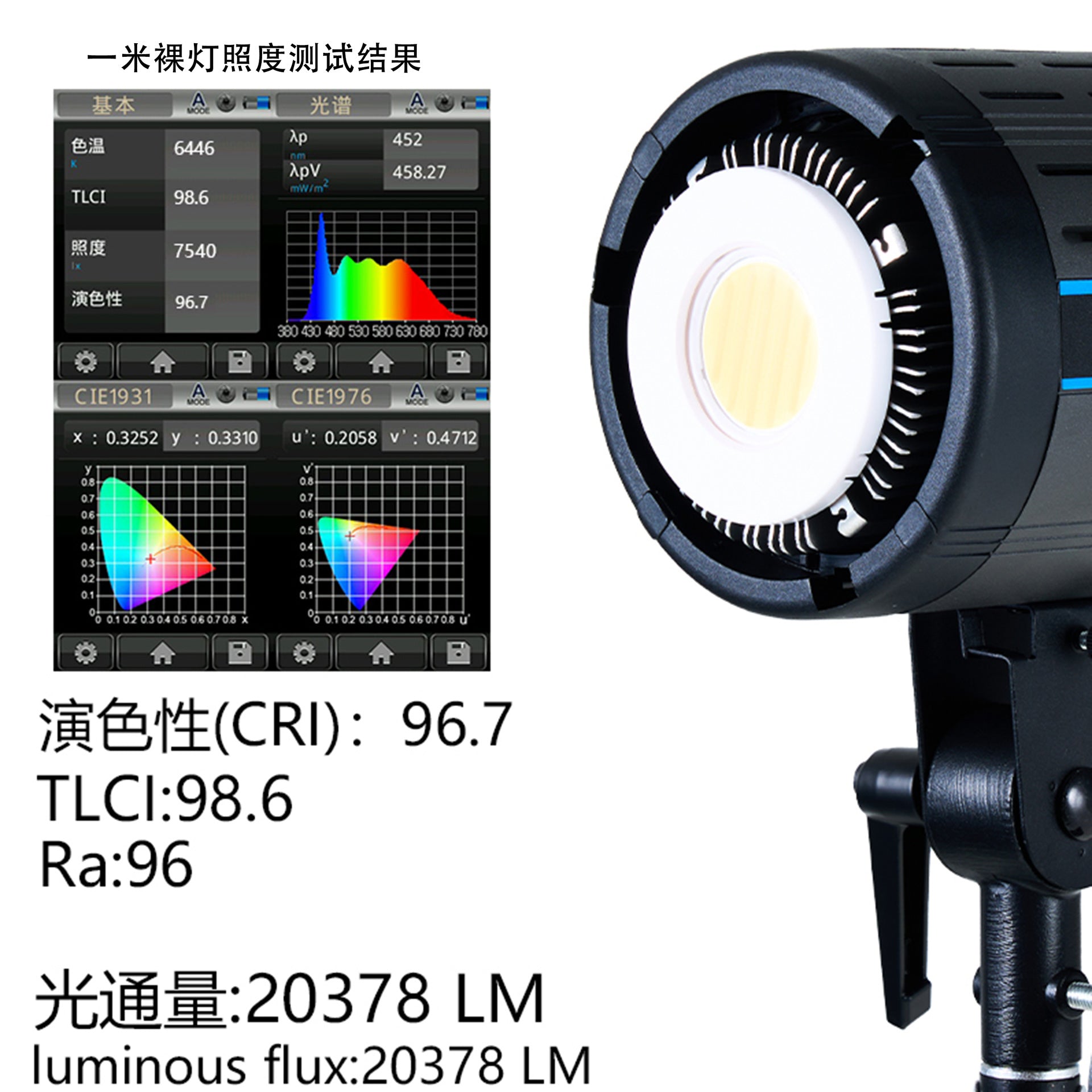 Cross-border 300W filling light photography professional live broadcast light live broadcast special light studio photo lighting light deep throwing top light