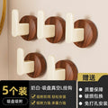 Black walnut thumb single hook - 5 pack [white]