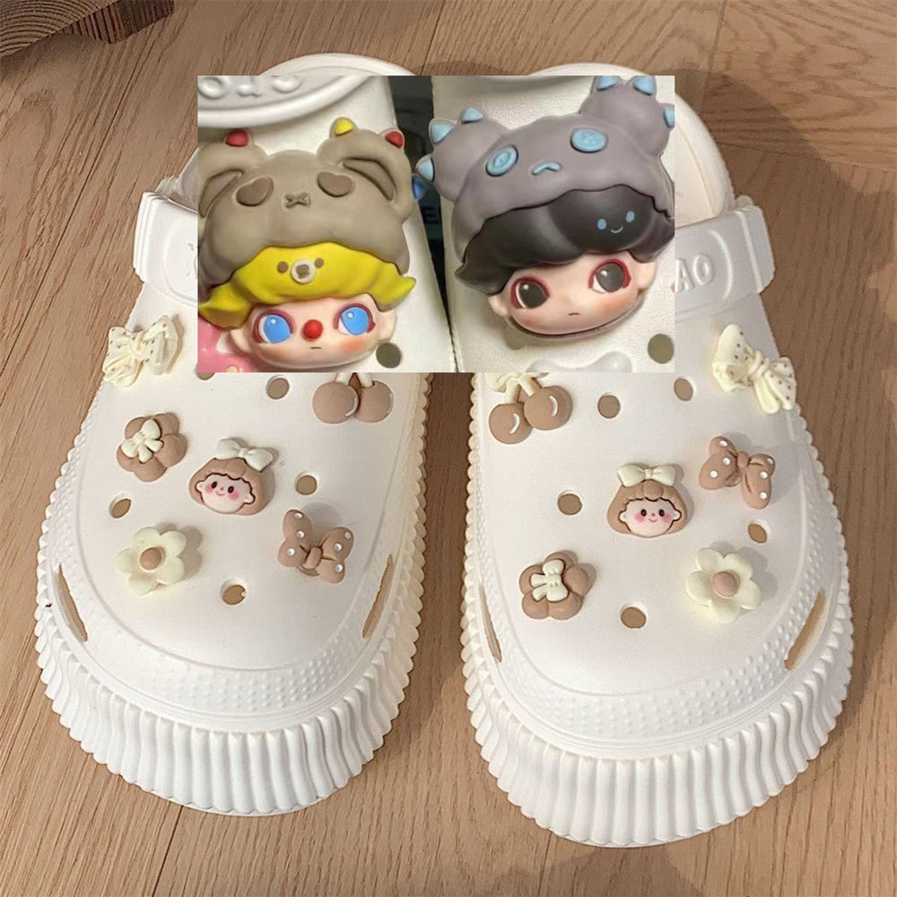 Crocs diy accessories shoe flower bubble jewelry shoe buckle detachable easiest for match stereo cute little girl buckle