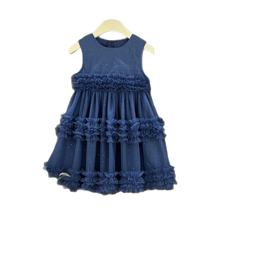 Export girl girl princess dresssummer tutu sundress new arrival girl sweet foreign style mesh fresh explosion