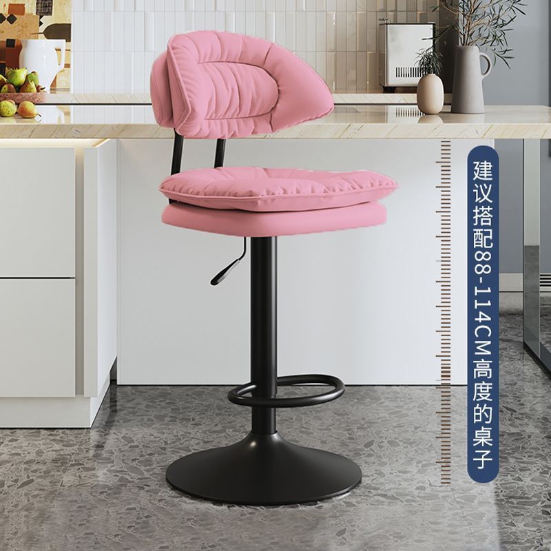 Bar stool, bar chair, front desk cashier swivel chair, adjustable height high stool, home beauty salon barber backrest swivel chair