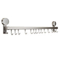 Suction cup kitchen hook punch-free hanging rod kitchen storage rack hanging spatula spoon storage row hook wall-mounted shelf