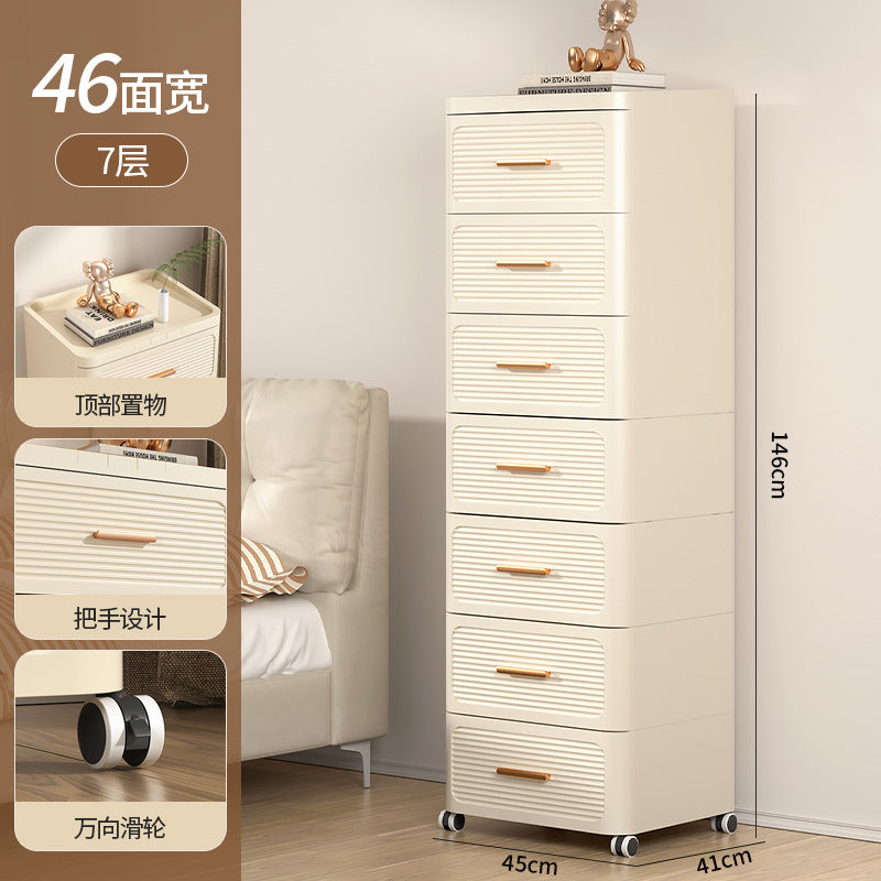 Drawer storage cabinet chest of drawers installation-free for home living room storage cabinet toy snack storage bedroom bedside table