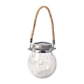 Solar powered outdoor waterproof led garden lights - decorative crackle tree hanging lights for balcony and garden ambiance night lighting