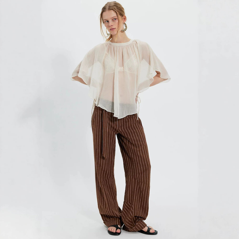 european and american cross-border spring/summer solid color women's chiffon blouse - casual, versatile, sun protection, lightweight shawl, light outerwear
