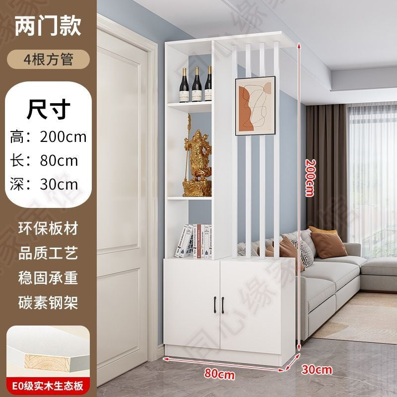 Entrance door shoe cabinet, entrance cabinet, all-in-one screen partition, living room cover, wine cabinet, storage rack, prosperous decoration cabinet