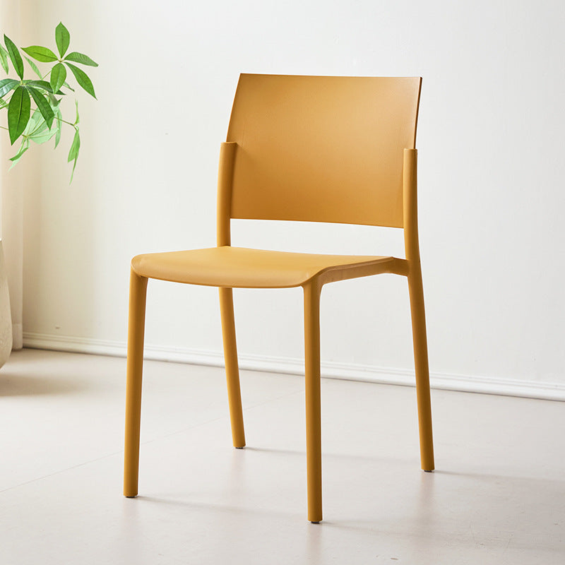 Scandinavian plastic chair dining table and chair with armrests backrest stool thickened dining room commercial casual dining chair high backrest