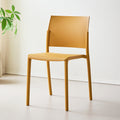 Scandinavian plastic chair dining table and chair with armrests backrest stool thickened dining room commercial casual dining chair high backrest