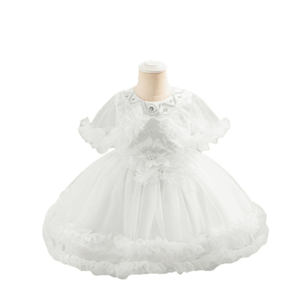 Kids dress princess dress western style girl mesh puffy piano performance dress baby dress kid dress
