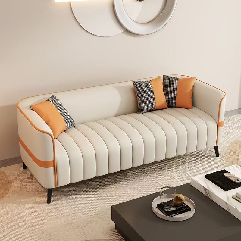 Sofa small apartment apartment office clothing store rest area reception beauty salon double three-seater sofa living room